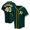 Punc Athletics #40 Luis Severino player Green Replica Alternate Stitched Jersey