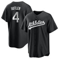 Punc Athletics #4 Lawrence Butler player Black&White Replica Alternate Stitched Jersey