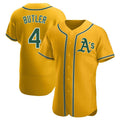 Punc Athletics #4 Lawrence Butler player Gold Authentic Alternate Stitched Jersey