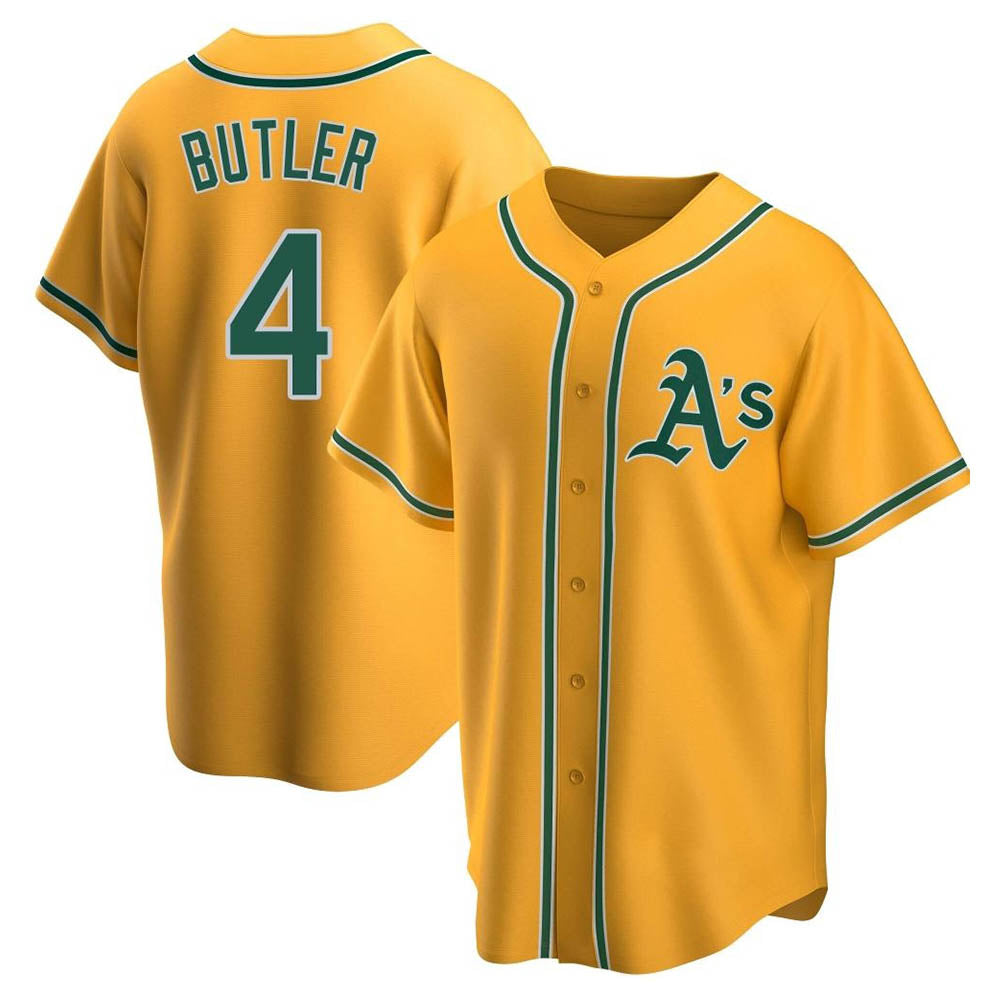 Punc Athletics #4 Lawrence Butler player Gold Replica Alternate Stitched Jersey