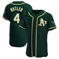 Punc Athletics #4 Lawrence Butler player Green Authentic Alternate Stitched Jersey
