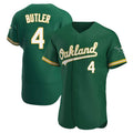 Punc Athletics #4 Lawrence Butler player Green Authentic Kelly Alternate Stitched Jersey