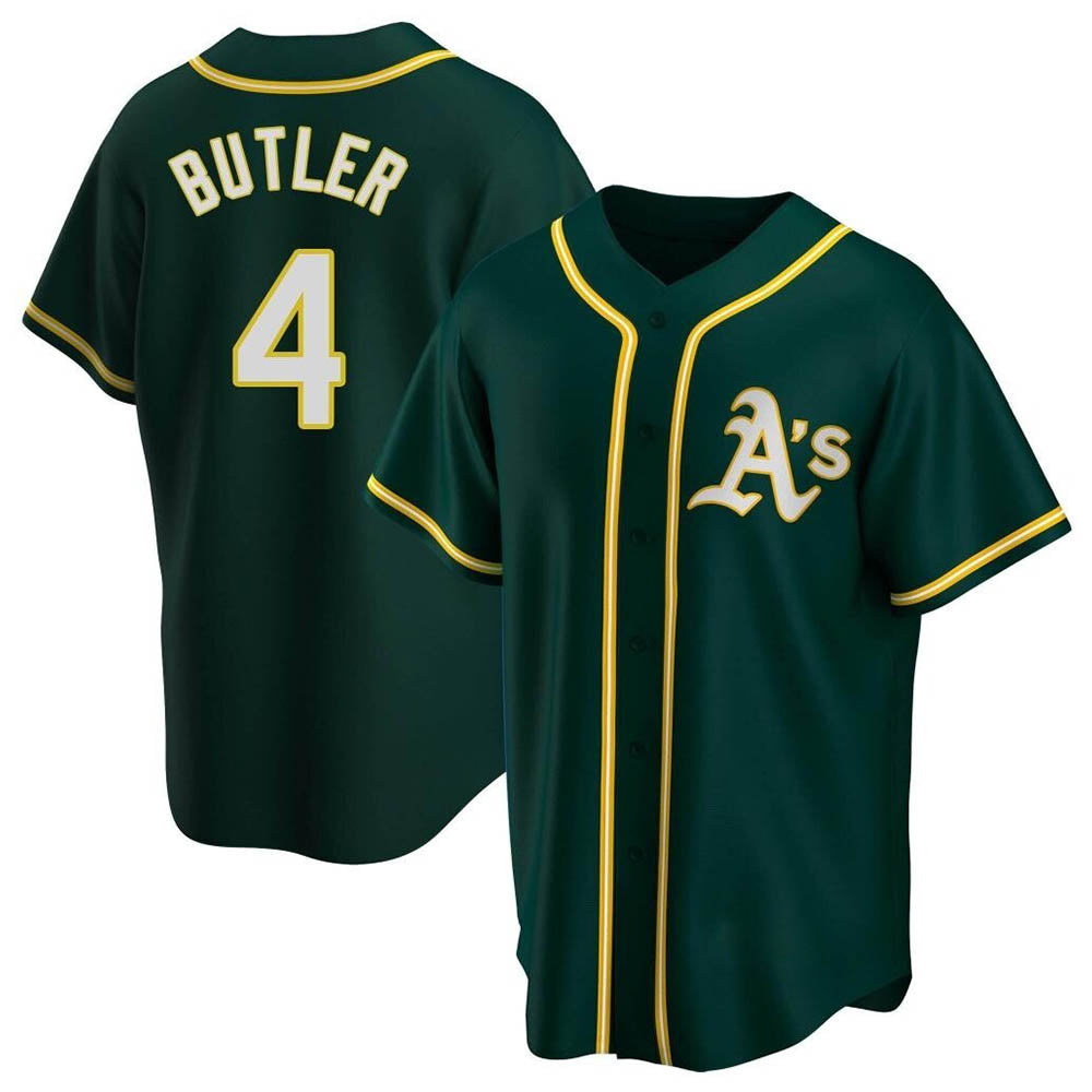 Punc Athletics #4 Lawrence Butler player Green Replica Alternate Stitched Jersey