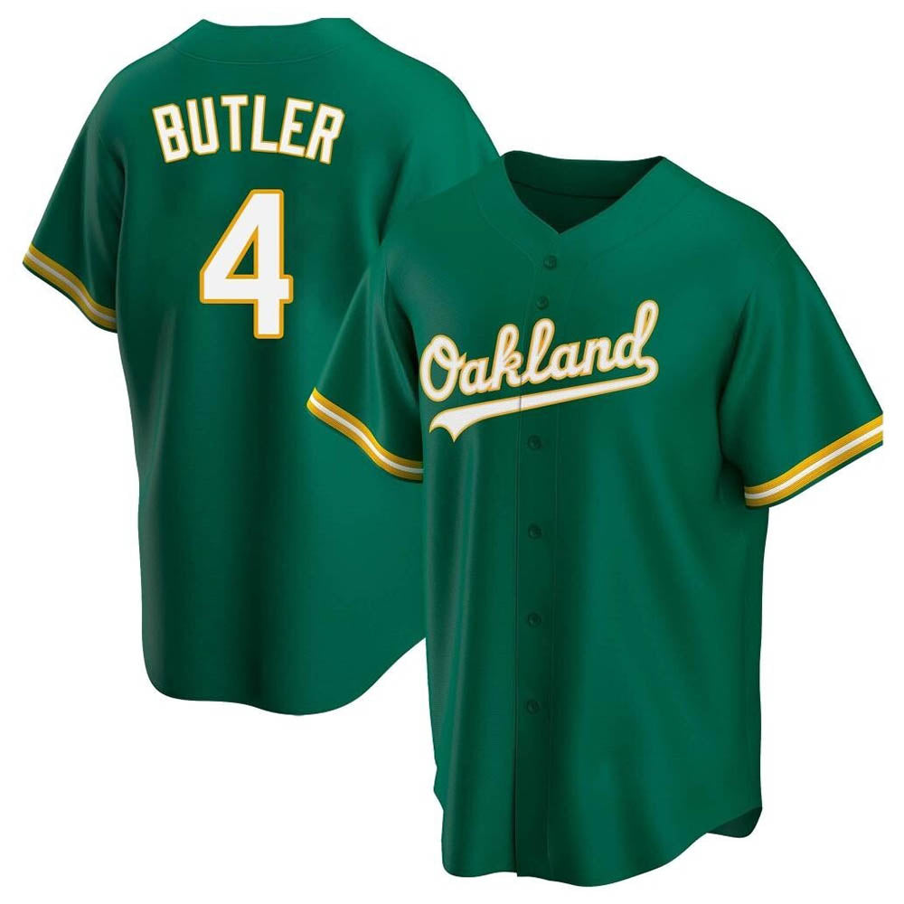 Punc Athletics #4 Lawrence Butler player Green Replica Kelly Alternate Stitched Jersey