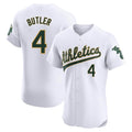 Punc Athletics #4 Lawrence Butler player White Elite Home Stitched Jersey