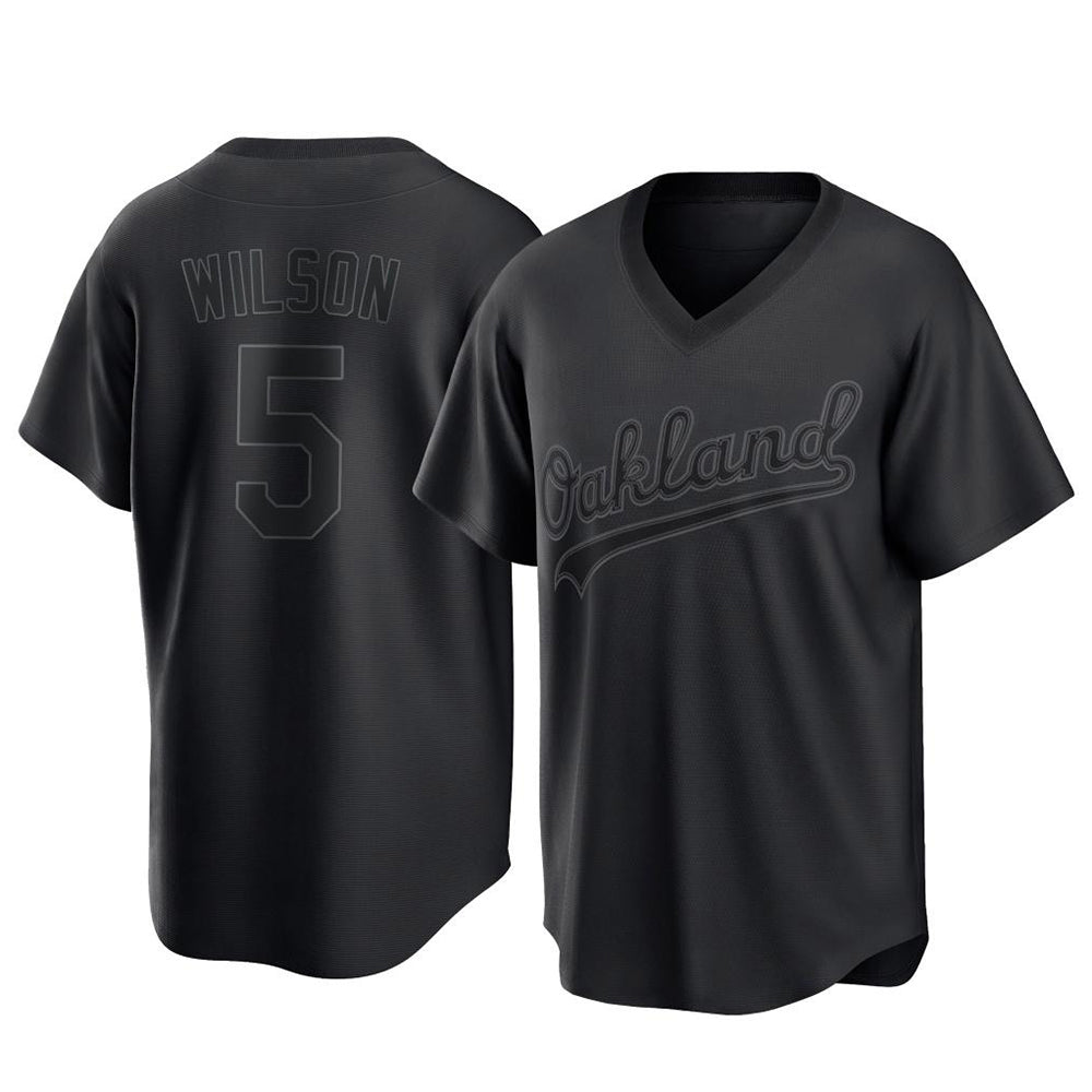 Punc Athletics #5 Jacob Wilson Black Replica Pitch Fashion T shirt Stitched Jersey