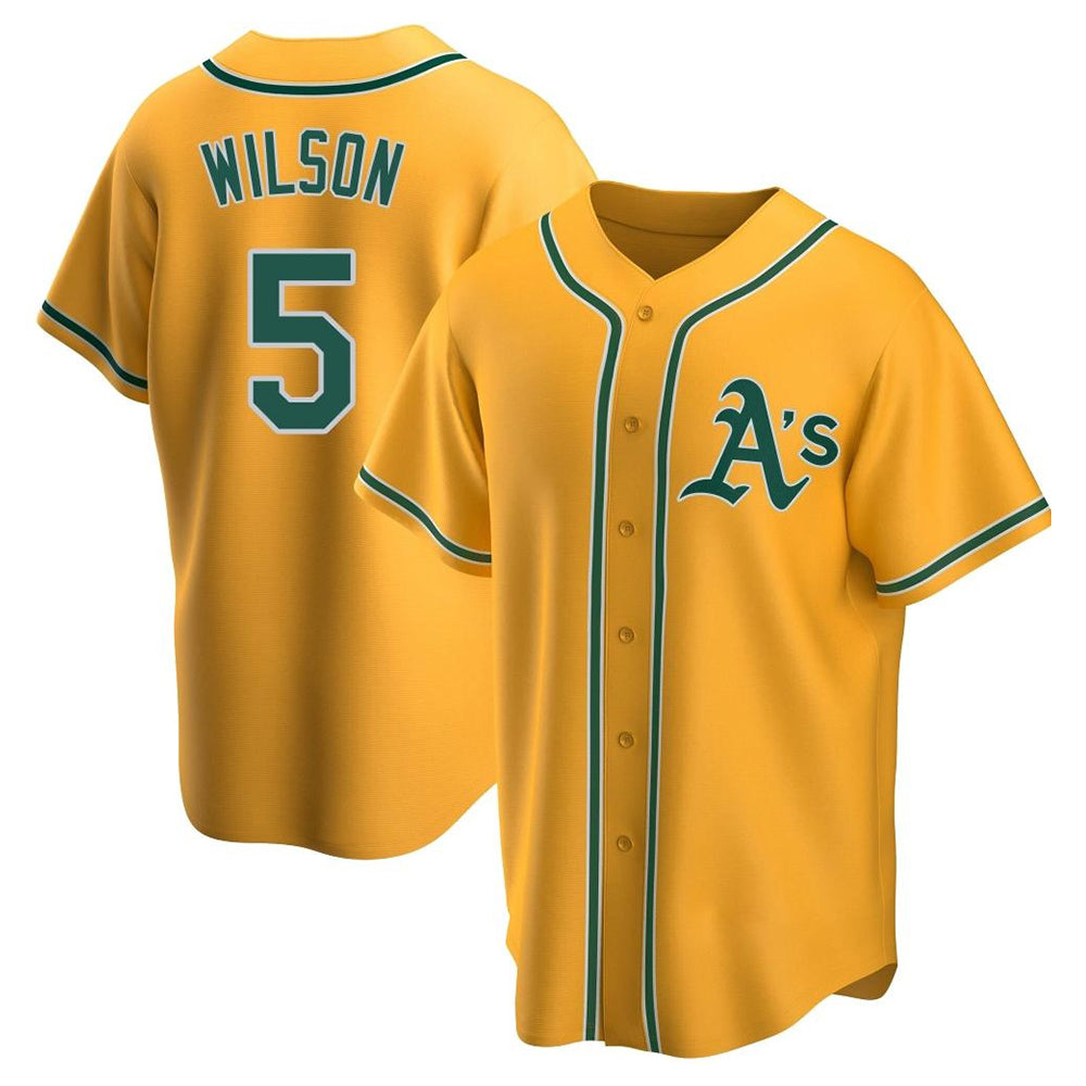 Punc Athletics #5 Jacob Wilson Gold Replica Alternate Stitched Jersey