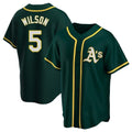 Punc Athletics #5 Jacob Wilson Green Replica Alternate Stitched Jersey