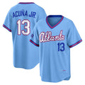 Punc A.Braves #13 Ronald Acuna Jr. Powder Blue 2026 City Connect Stadium Stitched Personalized Jersey