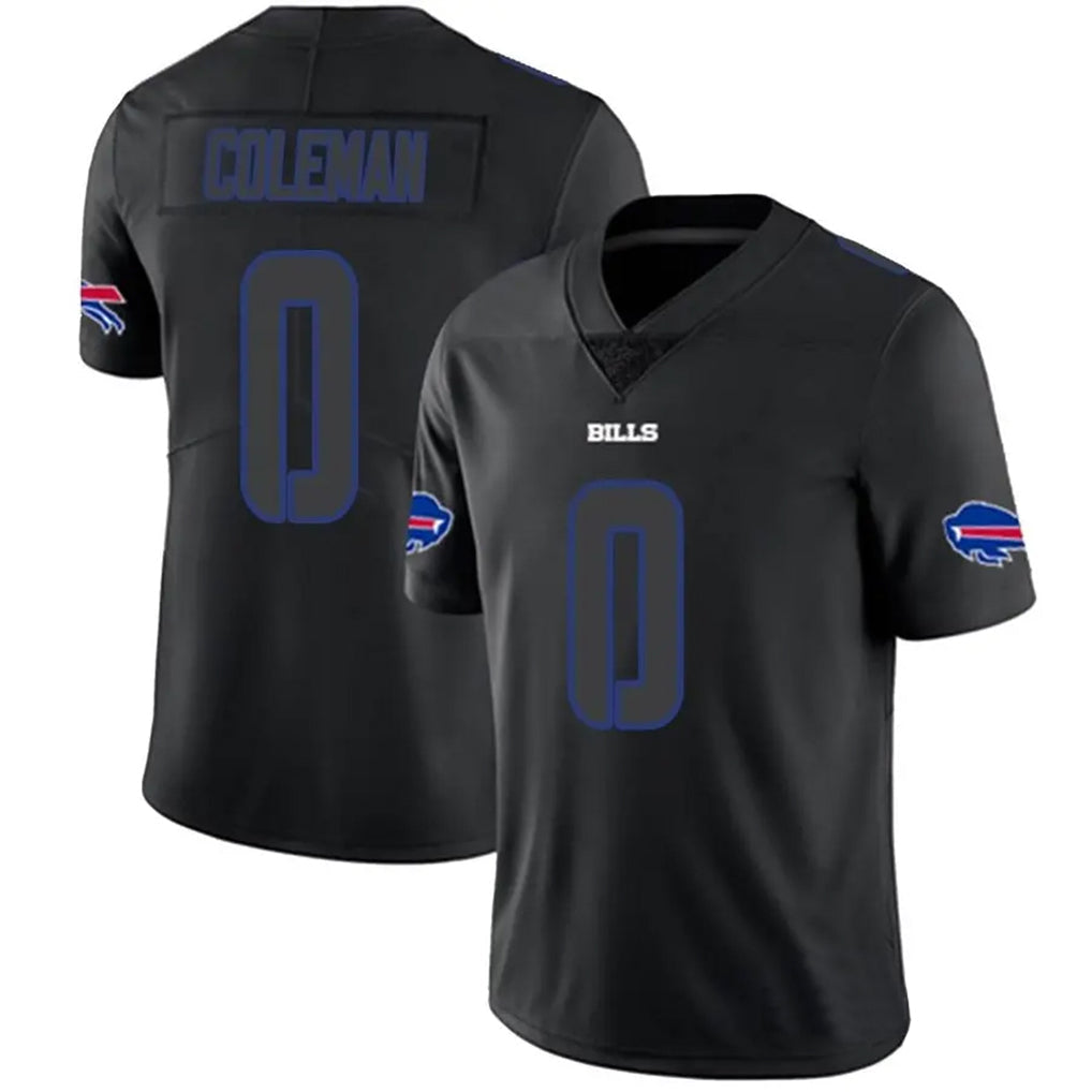 Punc B.Bills #0 Keon Coleman Player Black Impact Limited Home Game Stitched Jerseys