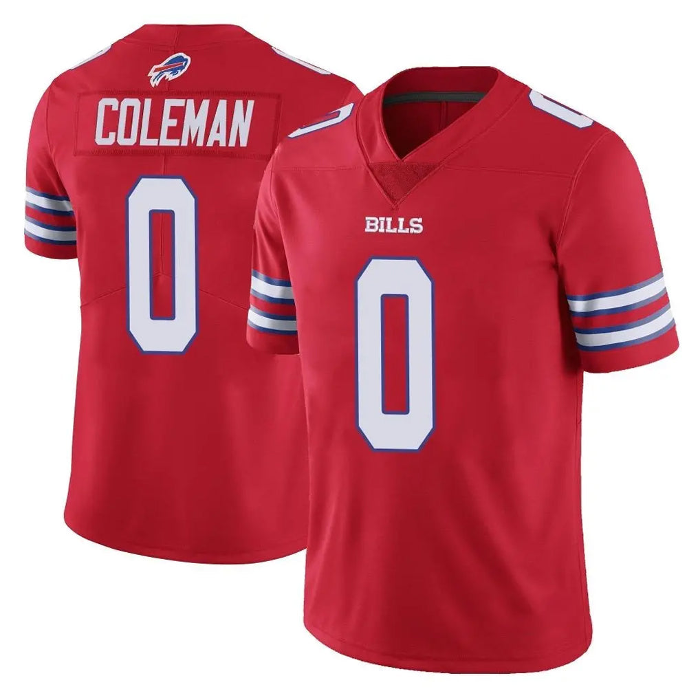 Punc B.Bills #0 Keon Coleman Player Red Vapor Untouchable Limited Stitched Jerseys