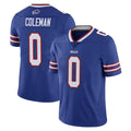Punc B.Bills #0 Keon Coleman Player Royal Vapor Untouchable Limited Stitched Jerseys