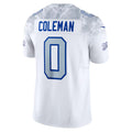 Punc B.Bills #0 Keon Coleman Player White Rivalries Collection Limited Stitched Jerseys
