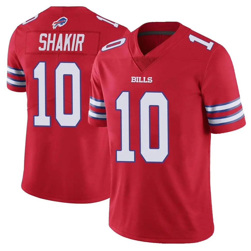 Punc B.Bills #10 Khalil Shakir Player Red Vapor Untouchable Limited Home Game Stitched Jerseys