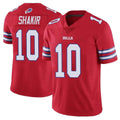 Punc B.Bills #10 Khalil Shakir Player Red Vapor Untouchable Limited Home Game Stitched Jerseys