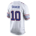 Punc B.Bills #10 Khalil Shakir Player White Alternate Home Game Stitched Jerseys