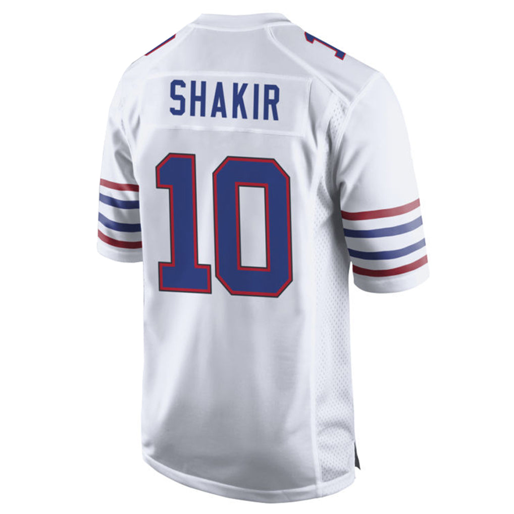 Punc B.Bills #10 Khalil Shakir Player White Alternate Home Game Stitched Jerseys