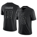 Punc B.Bills #10 Khalil Shakir Player Black RFLCTV Limited  Stitched Jerseys