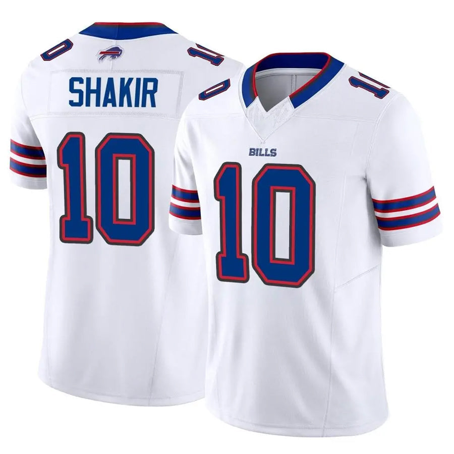 Punc B.Bills #10 Khalil Shakir Player Vapor F.U.S.E. Limited White  Stitched Jerseys