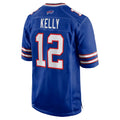 Punc B.Bills #12 Jim Kelly Player Royal Home Game Stitched Jerseys