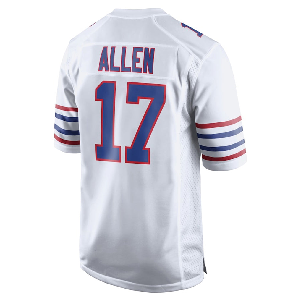 Punc B.Bills #17 Josh Allen Player White Limited Game Stitched Jerseys
