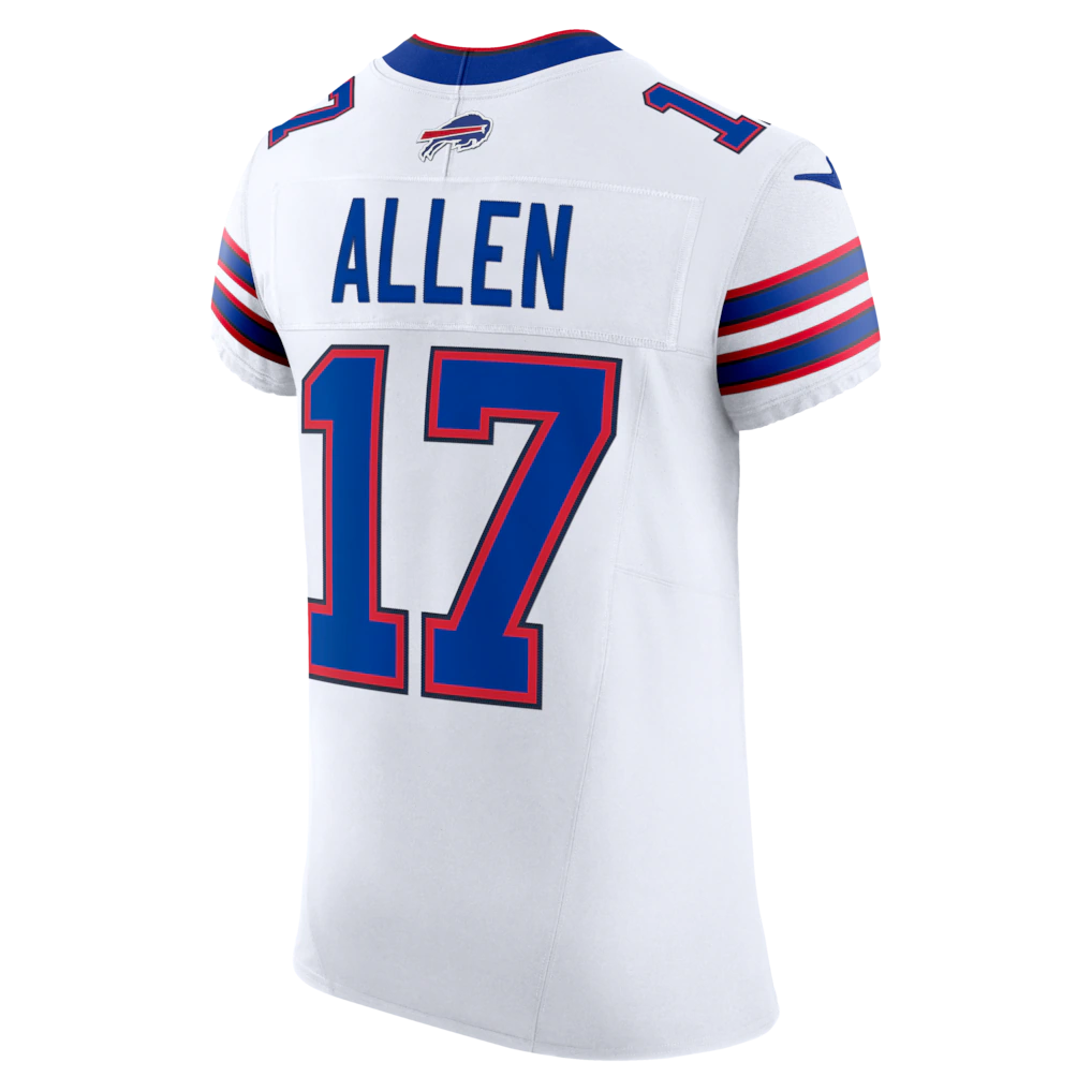 Punc B.Bills #17 Josh Allen White Vapor F.U.S.E. Elite Stitched Jerseys