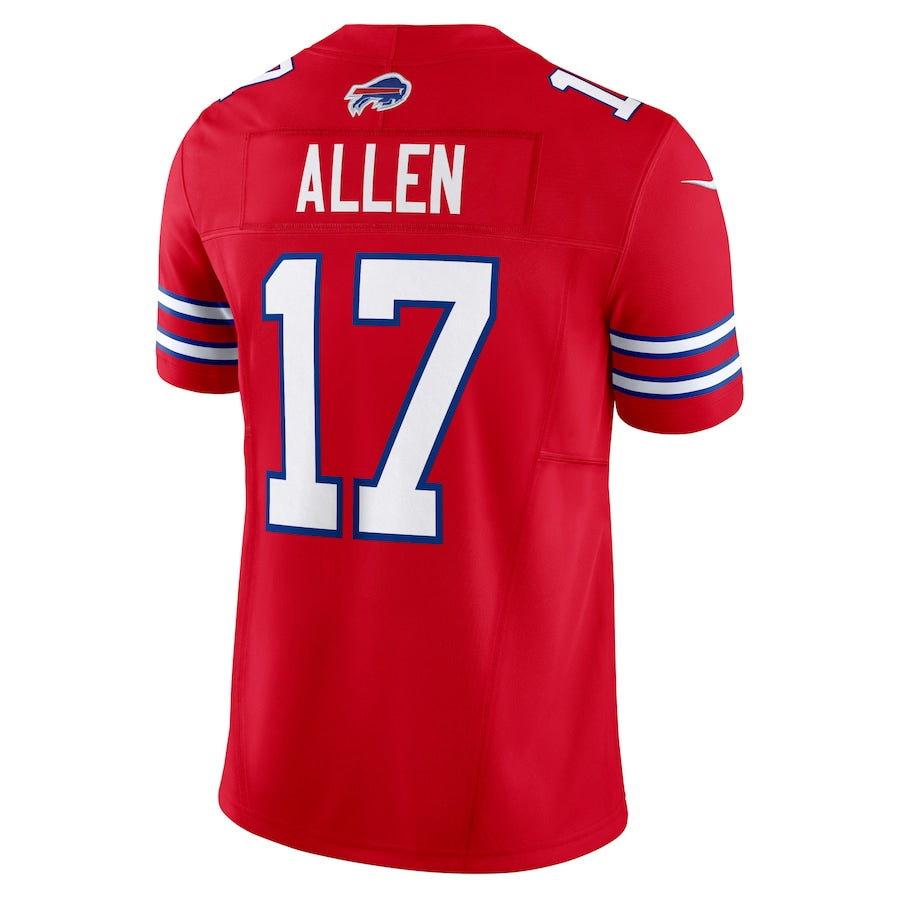 Punc B.Bills #17 Josh Allen Player Red Vapor F.U.S.E. Limited Stitched Jerseys