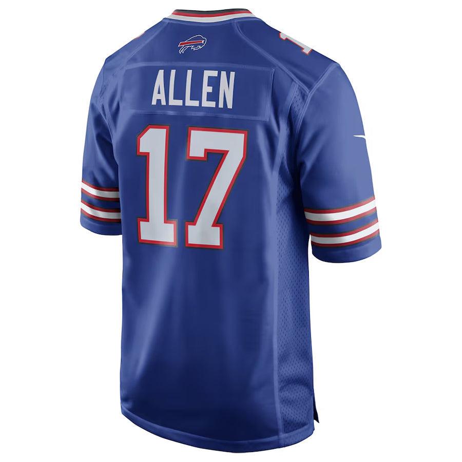 Punc B.Bills #17 Josh Allen Player Royal Team Game  Stitched Jerseys
