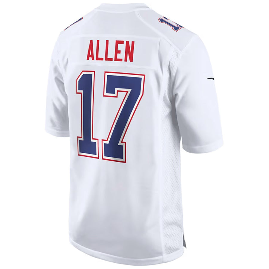 Punc B.Bills #17 Josh Allen Player White Tundra Stitched Jerseys