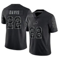 Punc B.Bills #22 Ray Davis Player Black RFLCTV Limited Stitched Jerseys