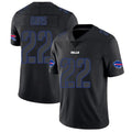 Punc B.Bills #22 Ray Davis Player Limited Black Impact Stitched Jerseys