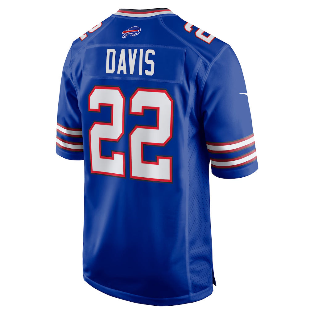 Punc B.Bills #22 Ray Davis Player Royal Home Game Stitched Jerseys