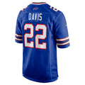 Punc B.Bills #22 Ray Davis Player Royal Home Game Stitched Jerseys