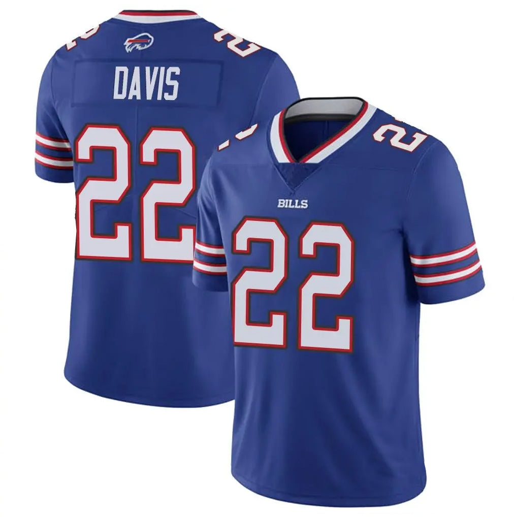 Punc B.Bills #22 Ray Davis Player Royal Vapor Limited Stitched Jerseys