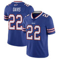 Punc B.Bills #22 Ray Davis Player Royal Vapor Limited Stitched Jerseys