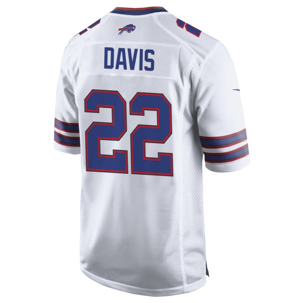 Punc B.Bills #22 Ray Davis Player White Home Game Stitched Jerseys