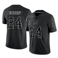 Punc B.Bills #24 Cole Bishop Player Black RFLCTV Limited Stitched Jerseys