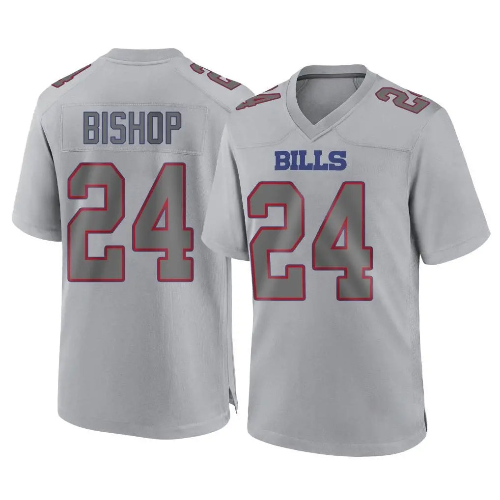 Punc B.Bills #24 Cole Bishop Player Gray Fashion Home Game Stitched Jerseys
