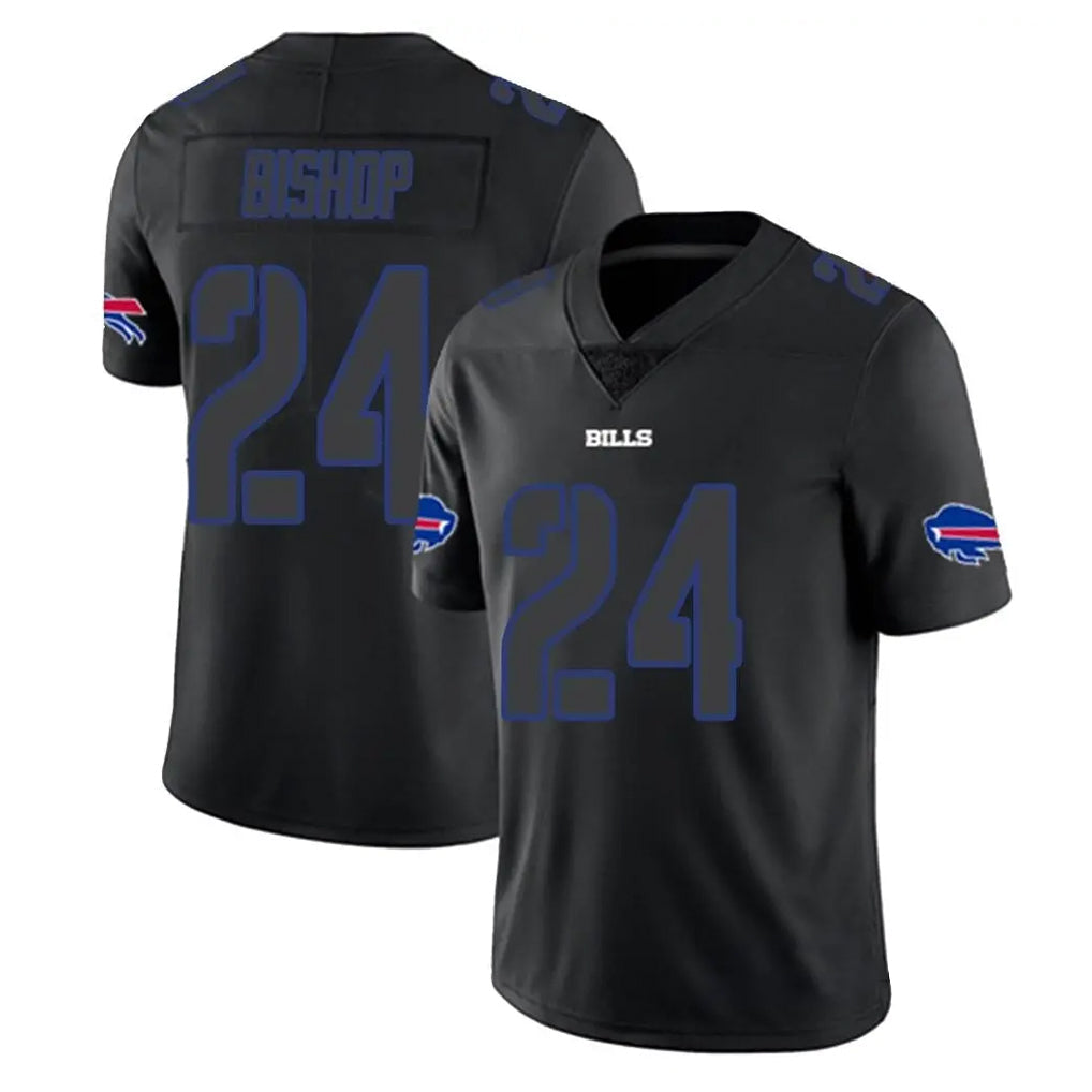 Punc B.Bills #24 Cole Bishop Player Limited Black Impact Game Stitched Jerseys