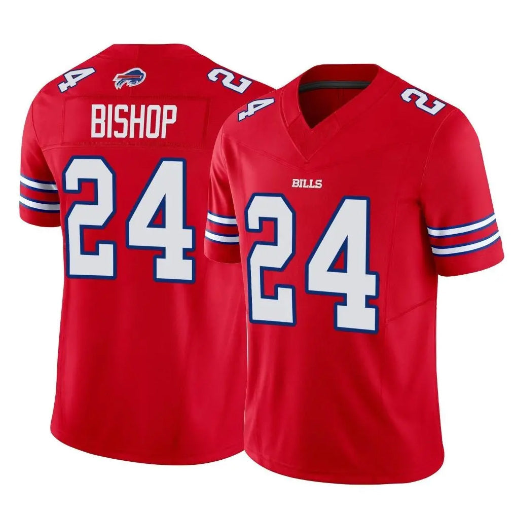 Punc B.Bills #24 Cole Bishop Player Red Vapor F.U.S.E. Limited Stitched Jerseys
