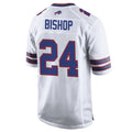 Punc B.Bills #24 Cole Bishop Player White Home Game Stitched Jerseys
