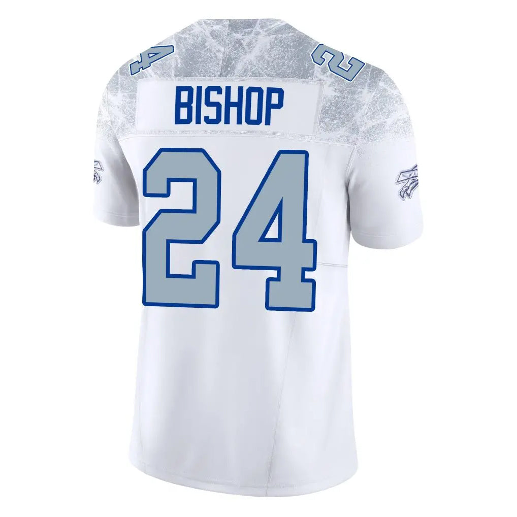 Punc B.Bills #24 Cole Bishop Player White Rivalries Collection Vapor Limited Stitched Jerseys