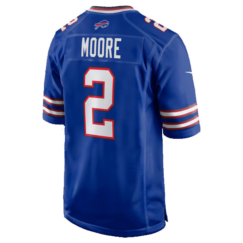 Punc B.Bills #2 D.J. Moore Royal Game Stitched Jerseys