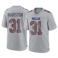 Punc B.Bills #31 Maxwell Hairston Player Gray Fashion Home Game Stitched Jerseys