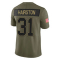 Punc B.Bills #31 Maxwell Hairston Player Olive Salute To Service Limited Home Game Stitched Jerseys