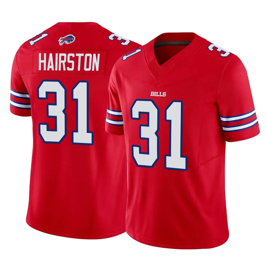 Punc B.Bills #31 Maxwell Hairston Player Red Vapor F.U.S.E. Limited Home Game Stitched Jerseys