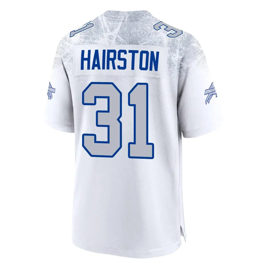 Punc B.Bills #31 Maxwell Hairston Player White Rivalries Collection Game Stitched Jerseys