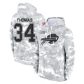 Punc B.Bills #34 Thurman Thomas Player Arctic Camo Salute to Service Hoodies Limited Stitched Jerseys