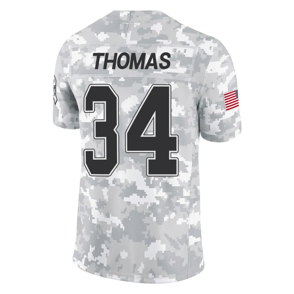 Punc B.Bills #34 Thurman Thomas Player Arctic Camo Salute to Service Limited Stitched Jerseys