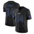 Punc B.Bills #34 Thurman Thomas Player Black Impact Limited Home Game Stitched Jerseys
